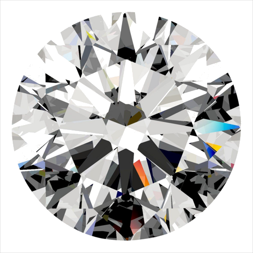 0.5 carat G-SI1 Excellent cut Natūralus Round Deimantas (1)