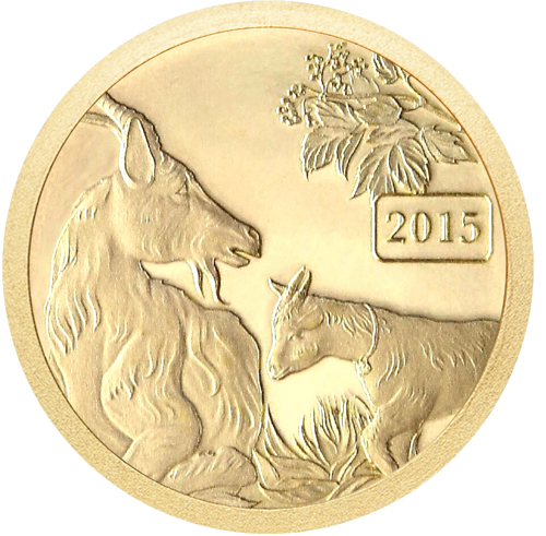 2015 Tokelau Kazas gada 5 dolāru zelta monēta (1)