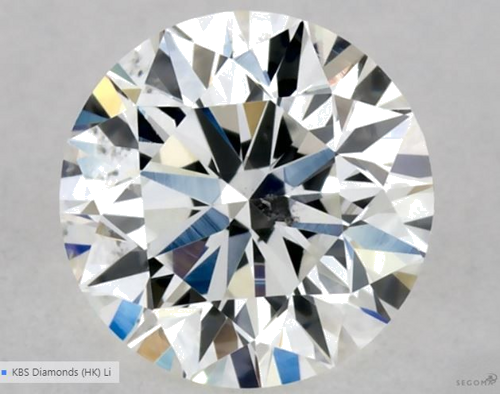 0.4 carat H-SI2 Very Good cut Natūralus Round Deimantas (1)
