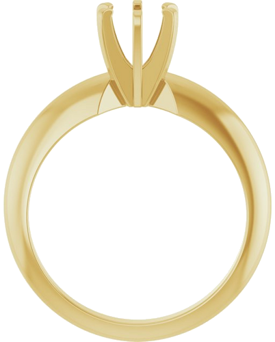 Sužadėtuvių Žiedas „Solitaire“ 14k yellow gold Round 5.2mm (2)