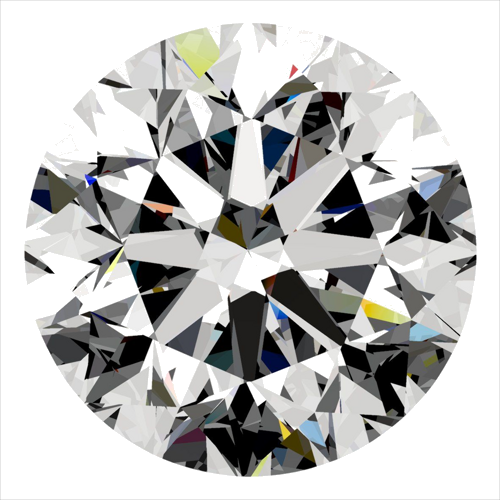 0.5 carat G-SI1 Very Good cut Natūralus Round Deimantas (1)