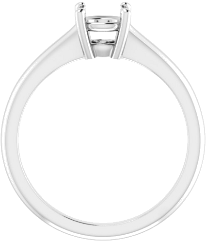 Sužadėtuvių Žiedas „V-End Prong“ 14k white gold Round 6mm (2)