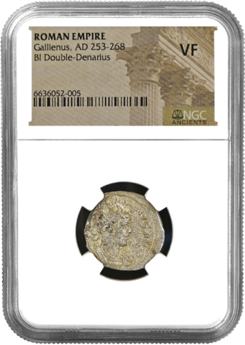 II Denarius Emperor Gallienus (253-268 m.) Roman Empire Silver Coin (1)