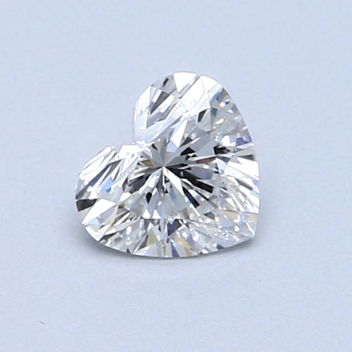 0.61 carat F-SI1 Natūralus Heart Deimantas (1)