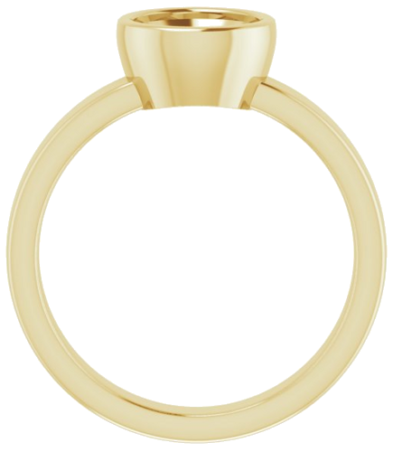 Sužadėtuvių Žiedas „Bezel-Set Solitaire“ 18k yellow gold Round 7mm (2)
