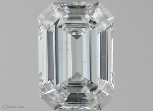 0.54 carat F-SI1 Natūralus Emerald Deimantas (1)