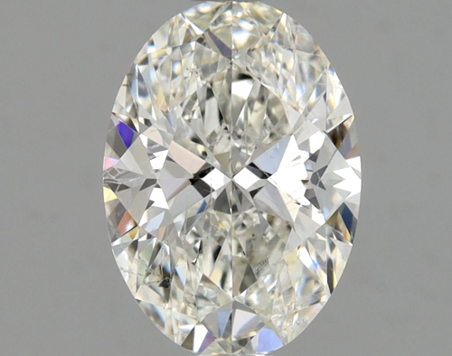 1.02 carat H-SI2 Natūralus Oval Deimantas (1)