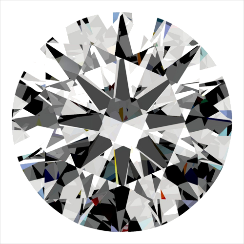 0.35 carat E-SI1 Excellent cut Natūralus Round Deimantas (1)