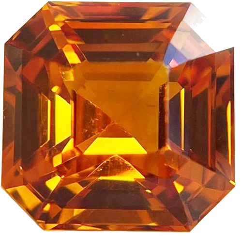 6.54 carat ORANGE Emerald Safyras (1)