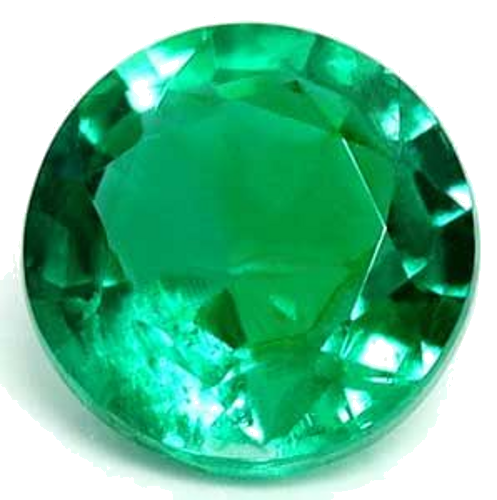 0.53 carat GREEN Round Smaragdas (1)