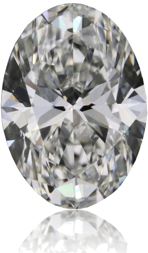 0.42 carat G-VVS1 Natūralus Oval Deimantas (1)