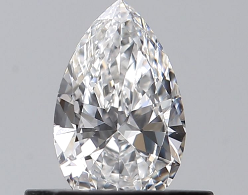 0.4 carat D-VVS2 Natūralus Pear Deimantas (1)