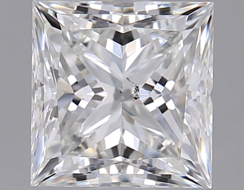 1.0 carat F-SI1 Natūralus Princess Deimantas (1)