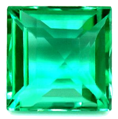0.53 carat GREEN Square Smaragdas (1)