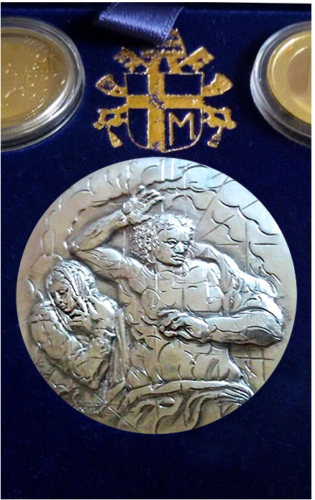 2002 Vatican John Paul II Proof Euro coin set with silver medal (3)