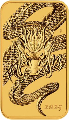 1 oz Dragon 2025 Australia Gold Coin (Rectangular) (1)