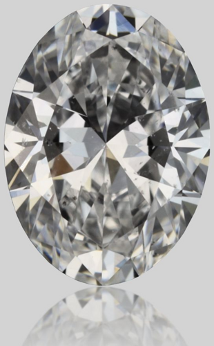 0.37 carat D-SI2 Natūralus Oval Deimantas (1)
