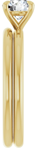 Sužadėtuvių Žiedas „Claw-Prong Solitaire“ 14k yellow gold Round 5.8mm (9)