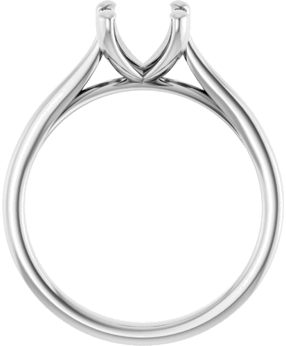 Sužadėtuvių Žiedas 14k white gold Square 5.5mm (2)