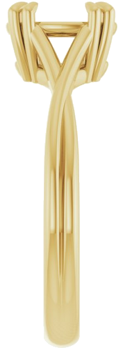 Sužadėtuvių Žiedas „Solitaire“ 585 Geltonojo Aukso Oval 8mm x 6mm (4)