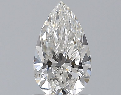0.9 carat F-VS2 Natūralus Pear Deimantas (1)