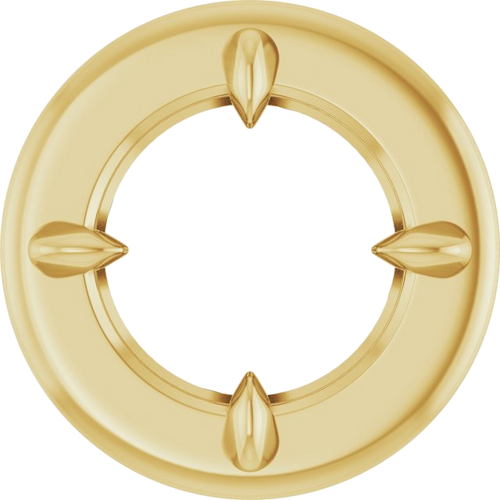 Pakabukas „Claw-Prong Bezel-Style Solitaire“ 14k yellow gold Round 5.5mm (1)