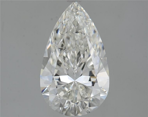 1.85 carat H-SI1 Natūralus Pear Deimantas (1)