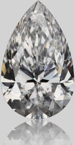 0.5 carat D-VS1 Natūralus Pear Deimantas (1)