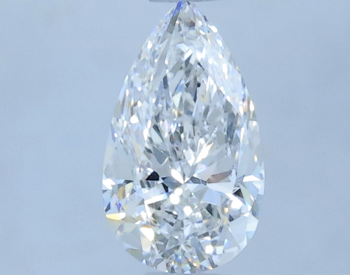 0.49 carat E-VS2 Natūralus Pear Deimantas (1)