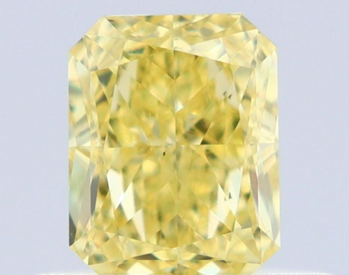 0.5 carat Fancy Intense Yellow-VS2 Natūralus Radiant Deimantas (1)