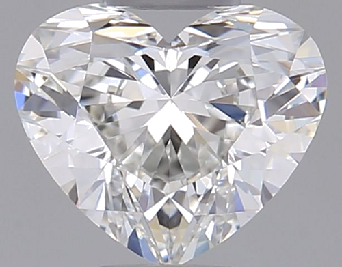 0.52 carat H-VVS1 Natūralus Heart Deimantas (1)