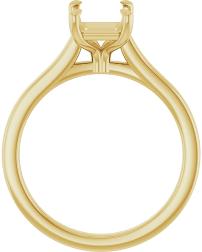 Sužadėtuvių Žiedas „Claw-Prong“ 14k yellow gold Emerald 8mm x 6mm (2)