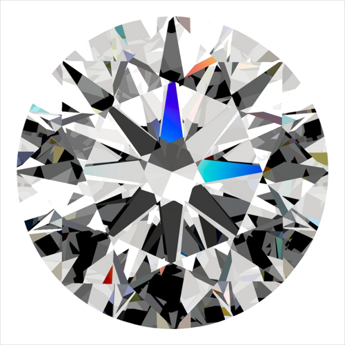 0.33 carat D-VS2 Excellent cut Natūralus Round Deimantas (1)