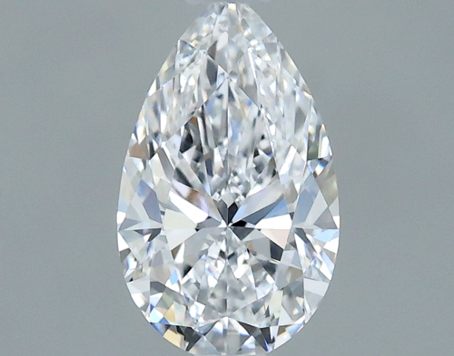 0.7 carat D-VS2 Natūralus Pear Deimantas (1)