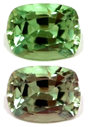 0.38 carat GREEN Cushion Alexandrite (1)