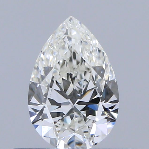 0.33 carat H-VVS2 Natūralus Pear Deimantas (1)
