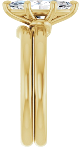 Sužadėtuvių Žiedas „Solitaire“ 585 Geltonojo Aukso Marquise 12mm x 6mm (9)