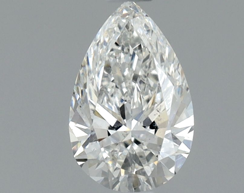 0.5 carat F-SI2 Natūralus Pear Deimantas (1)