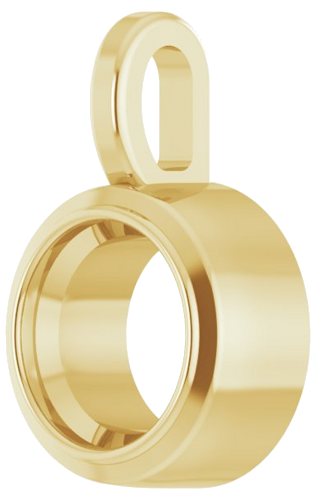 Pakabukas „Solitaire“ 585 Geltonojo Aukso Round 5.5mm (2)