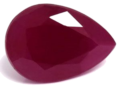 3.45 carat RED Pear Rubinas (1)