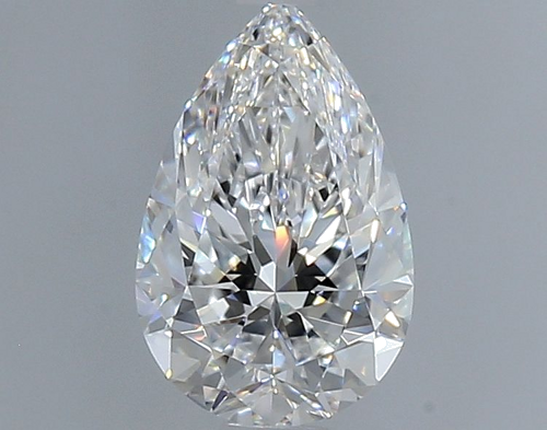 0.7 carat D-VVS2 Natūralus Pear Deimantas (1)