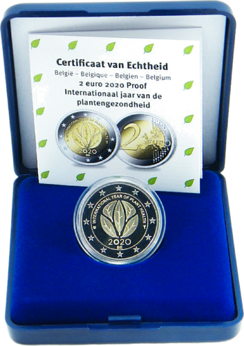 2020 Belgium Plant protection 2 euro PROOF coin in a box (1)