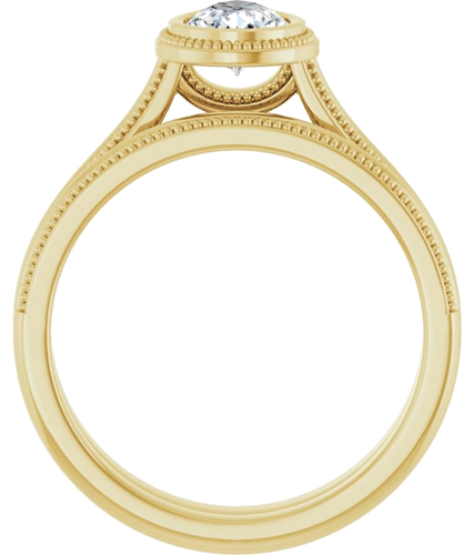Sužadėtuvių Žiedas „Bezel-Set Solitaire“ 18k yellow gold Pear 7mm x 5mm (7)