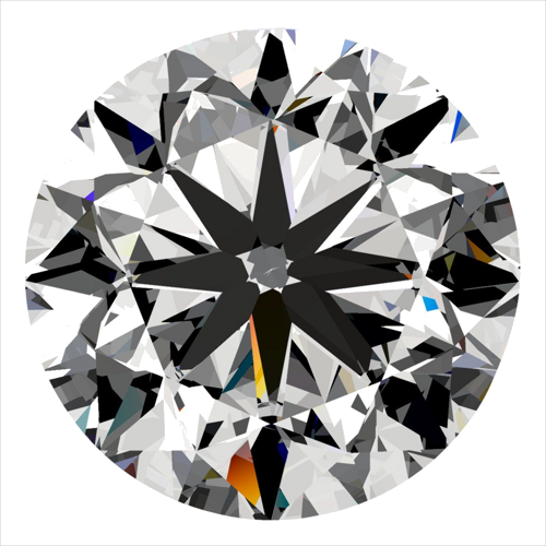 0.3 carat H-SI1 GD cut Natūralus Round Deimantas (1)