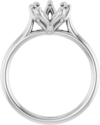 Sužadėtuvių Žiedas „Cathedral-Style Solitaire“ 14k white gold Pear 10mm x 7mm (2)