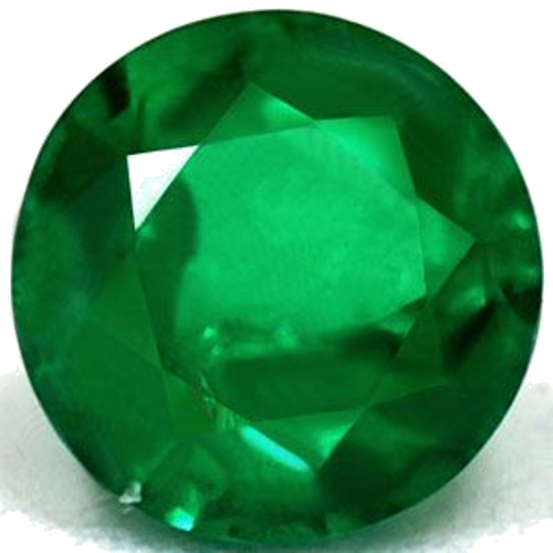0.44 carat GREEN Round Smaragdas (1)