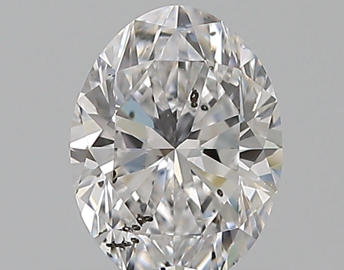 0.72 carat D-SI2 Natūralus Oval Deimantas (1)