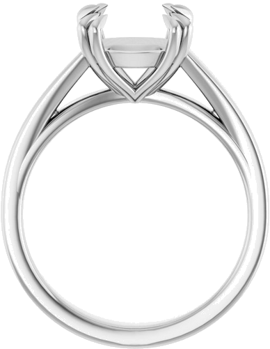 Sužadėtuvių Žiedas „Double Claw-Prong Solitaire“ 925 Sidabro Round 9.4mm (2)