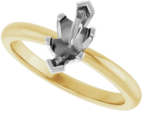 Sužadėtuvių Žiedas „Solstice Solitaire®“ 14k yellow/white gold Marquise 8.5mm x 4.5mm (5)