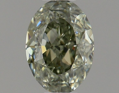 0.31 carat Fancy Grayish Yellowish Green-SI2 Natūralus Oval Deimantas (1)